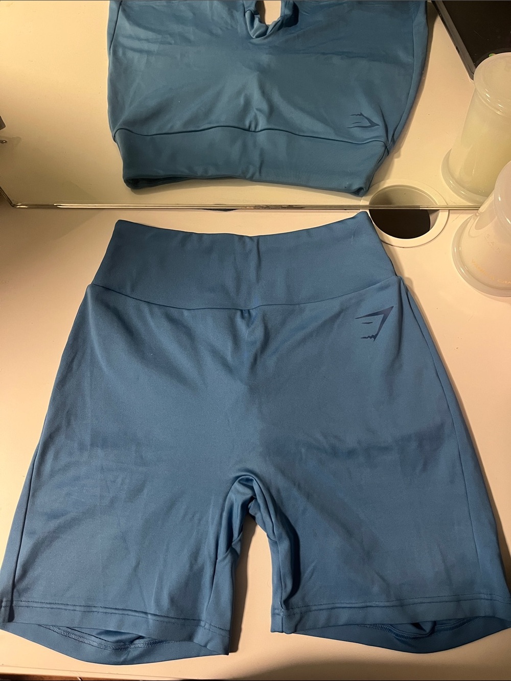 Gymshark women’s blue butt scrunch Shorts
